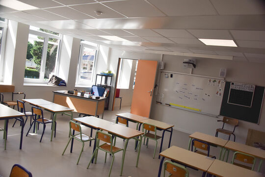 Une salle de classe de l'école Anne-Godeau.